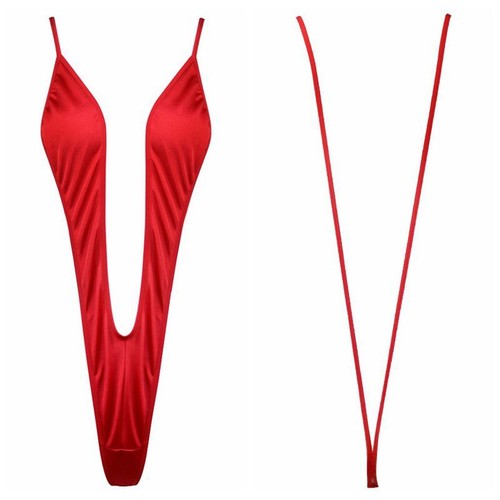 UK Women One Piece Sleeveless High Cut Thong Leotard Dancewear Bodysuit Swimsuit - Picture 58 of 58