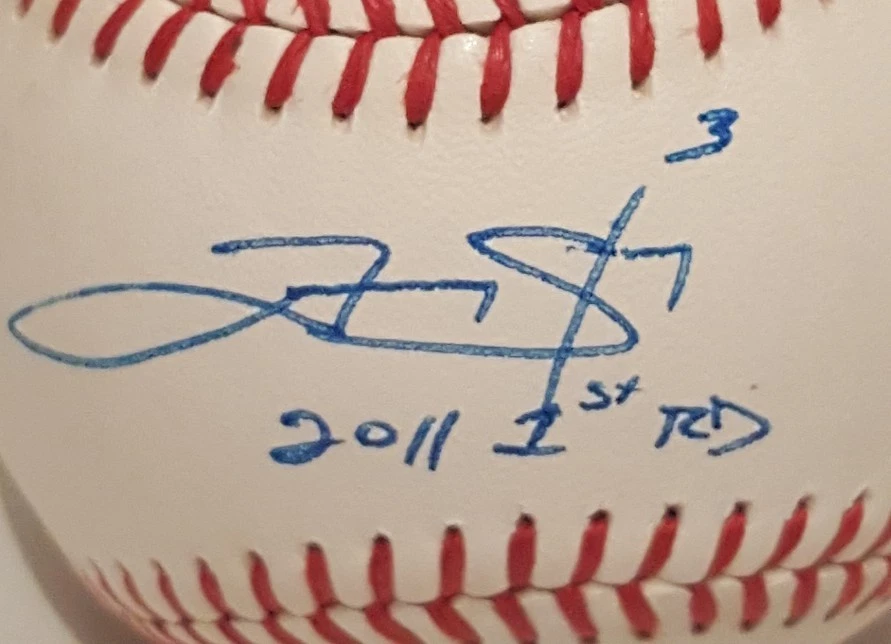 Trevor Story Signed Ins.Rawlings Official Cali-League bb PSA/DNA Rookie Ball COA - Image 4 of 4