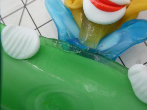 Each Sold Seperate - Vintage Murano Hand Blown Art Glass Tall Clown Figurines - Picture 13 of 26