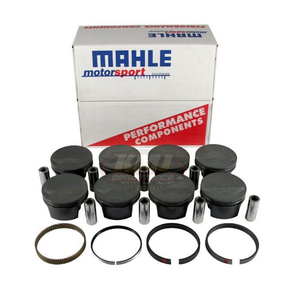 MAHLE Powerpak Piston Kit SBC 350 Flat Top 2 Valve Relief 4.060  