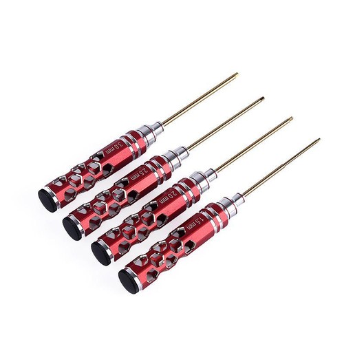 4 pcs 1.5/2.0/2.5/3.0mm Hex Screwdriver for RC Truck Crawler Car Vehicle Tools - Picture 2 of 4