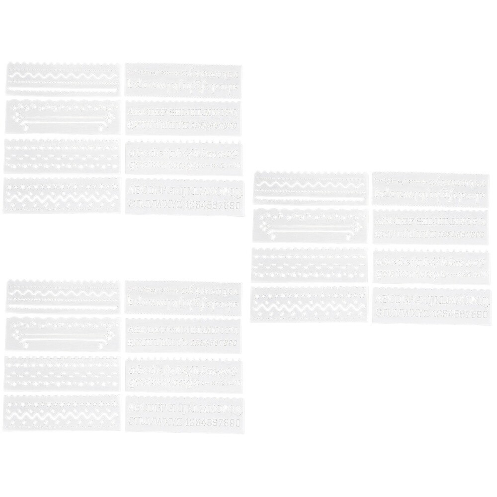 24 PCS Stencils Drawing Art Set Kids Fast Draw Stencil Hand DIY