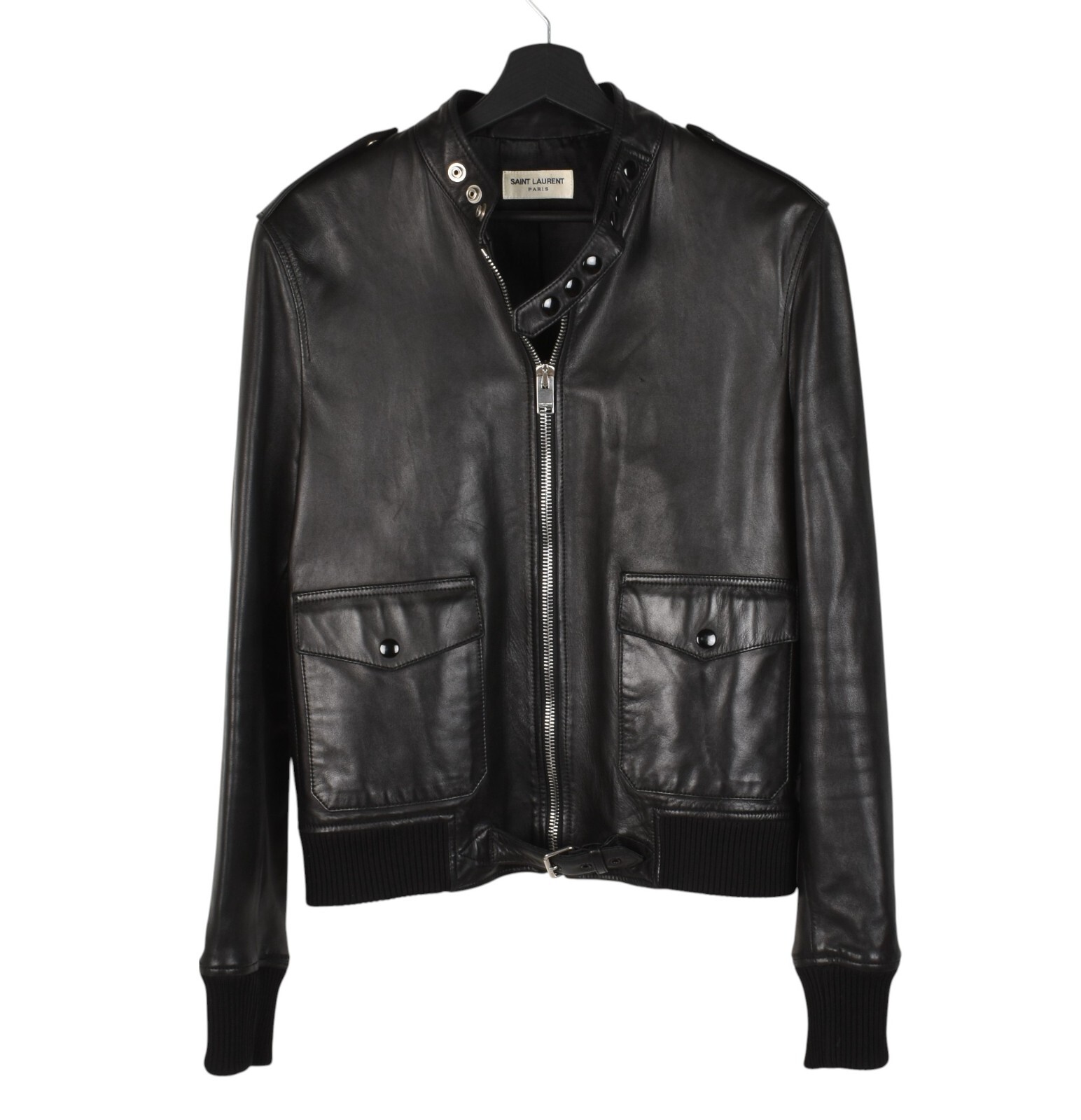Saint Laurent Giacca Bomber Uomo Pelle Taglia IT52 M L S1407