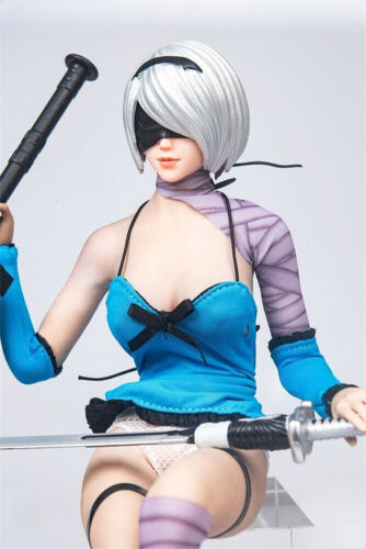 1Set 1:6 Scale Girl Head Weapon Clothes 12" Female Figure Body Soldier Warrior - Picture 4 of 7