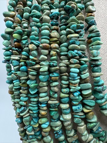 Jay King 10 Strand Natural Turquoise Sterling Silver Waterfall Necklace 195g - Picture 2 of 7