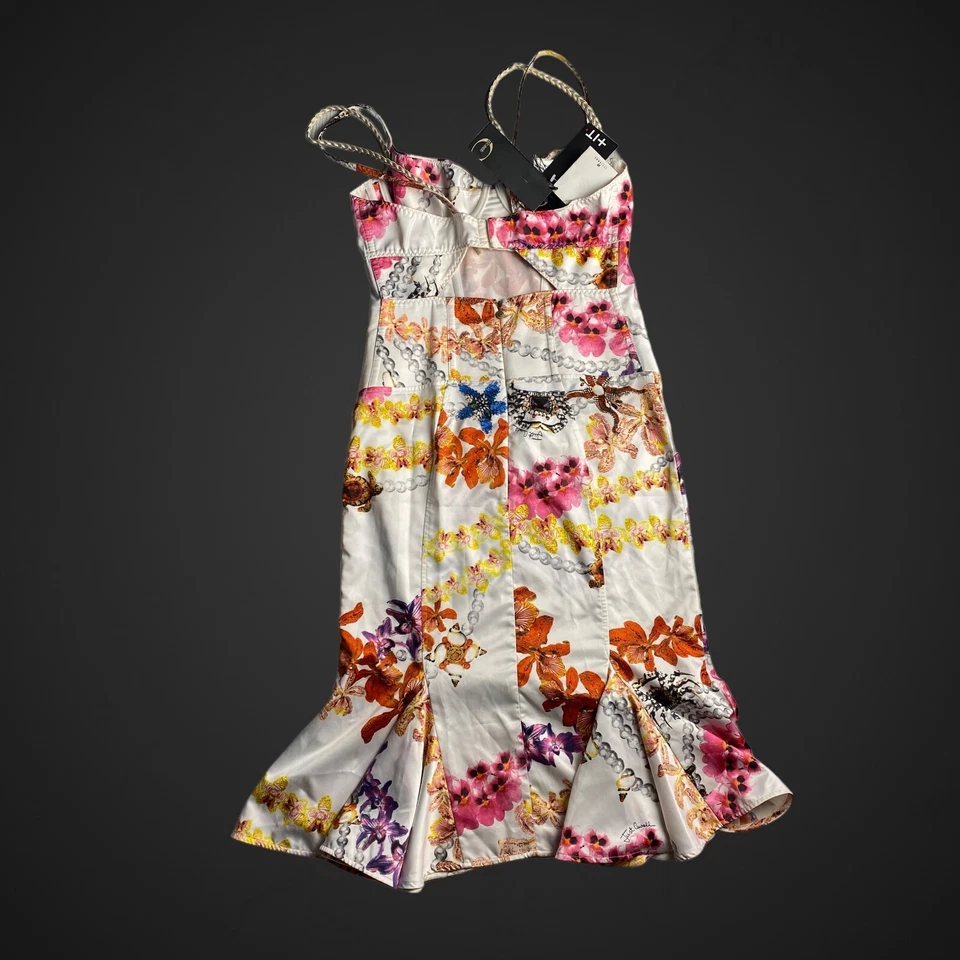 ¡NUEVO! Roberto Cavalli SS 2005 Vintage Floral Mar SIRENA VESTIDO TRAJE Talla 42IT S-M Foto 4 de 4