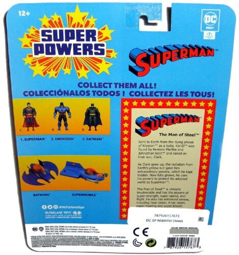 DC Super Powers Rebirth Superman Actionfigur Neu im Karton McFarlane Toys Comics Retro - Bild 2 von 2
