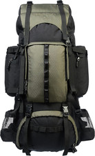 Internal Frame Hiking Backpack with Rainfly, Rucksack Bag for Men & Women, Large