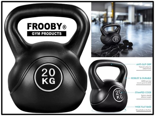 4-20kg Vinyl Kettlebell Weight Set Kettlebells Exercise Home Fitness Workout Gym - Picture 23 of 23