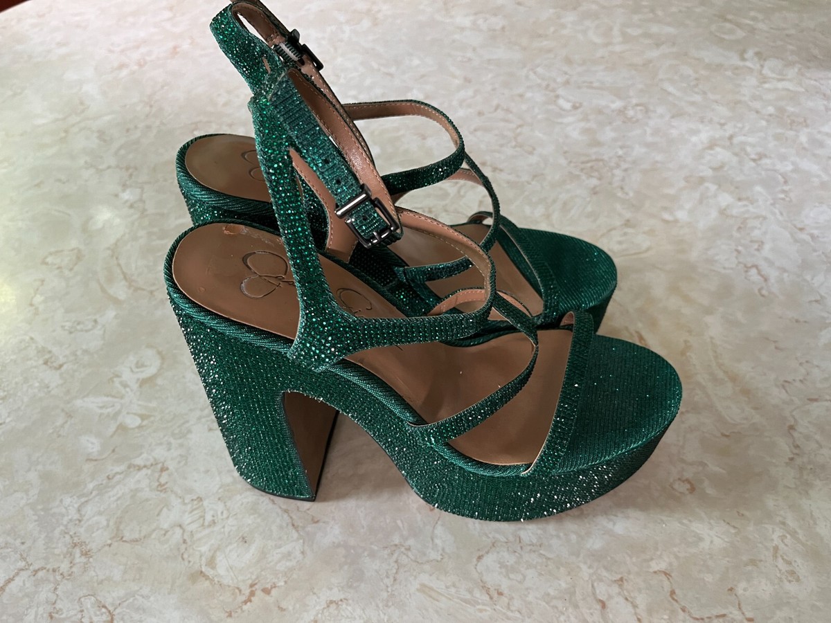 Jessica Simpson Olive green platform sandals Jessica Simpson Olya Sandals Women Slip On Mule Stiletto  main image 2