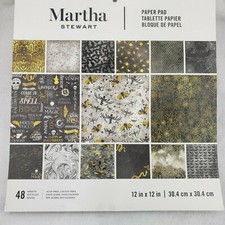 Martha Stewart Halloween Elegant Specialty Paper Pad 12 X 12 48 Sheets 30034352