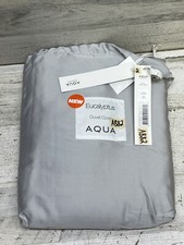 AQUA Eucalyptus Full / Queen Duvet Cover Dove Grey New