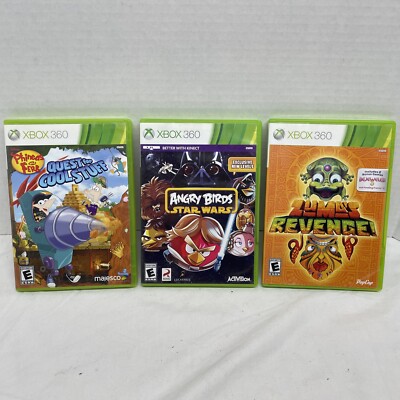 Xbox 360 Game Lot Of 3 good shape. Some with manuals. Angry Birds Zuma's Revenge