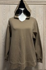 Athleta Women's Hoodie Sweatshirt Stretch Pullover. Khaki Color. Sz. Small.