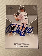 LSU Tigers THATCHER HURD Signed Perfect Game Card