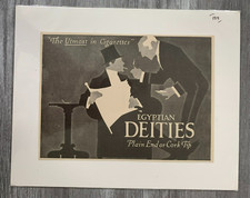1914 EGYPTIAN DEITIES 8.5x6" Print Ad FN 6.0 The Utmost in Cigarettes