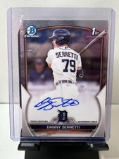 2023 Bowman Chrome - Prospect Autographs #CPA-DSI Danny Serretti Tigers
