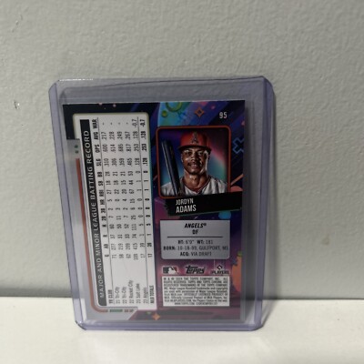 Toppsカード Jordyn Adams Jordyn Adams 2024 Topps Cosmic Chrome Baseball #95 Los Angeles