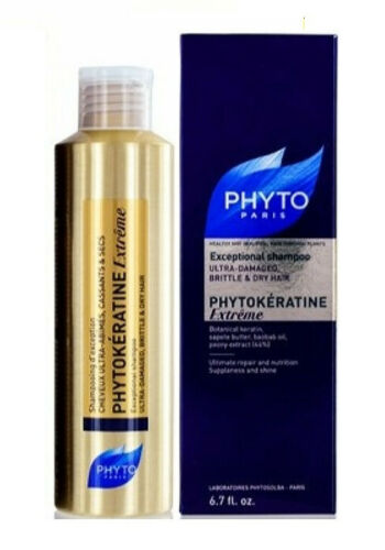 NIB PHYTO PHYTOKERATINE EXTREME BOTANICAL EXCEPTIONAL SHAMPOO 6.7 OZ / 200 ML