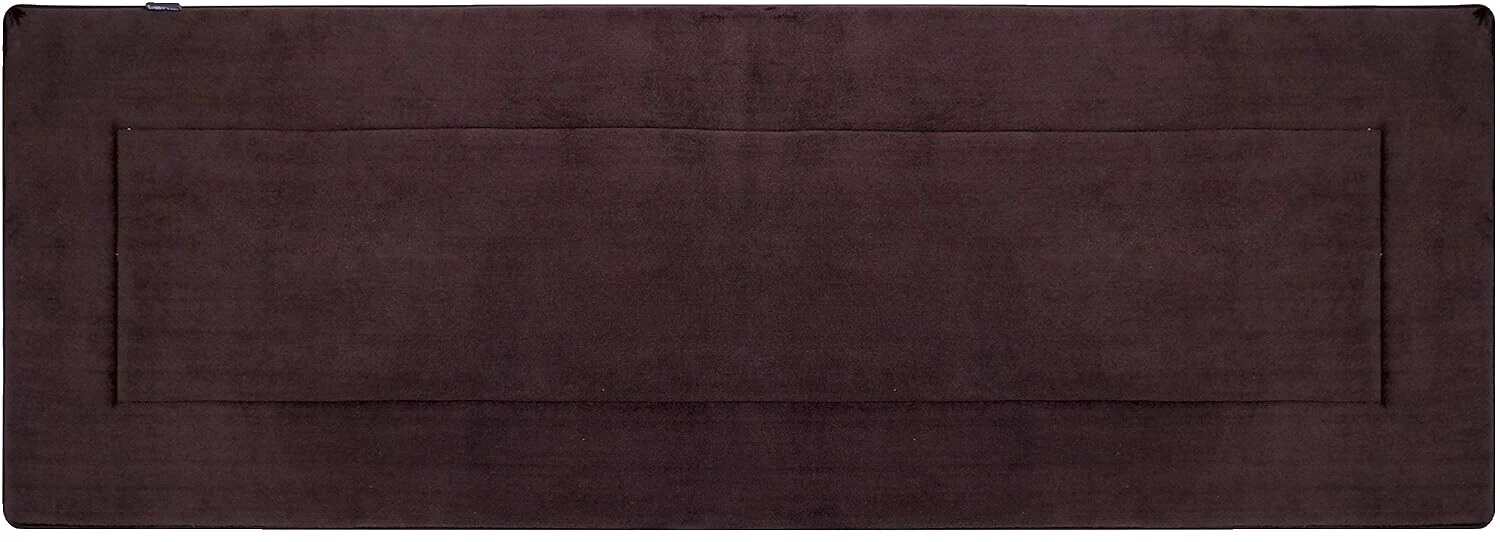 Alfombrillas de baño Marrón rectangular de microfibra, tapetes y fundas Inodoro