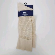 Kmart Basic Editions Men's Silky Dress Socks Beige Shoe Size 6-12 1/2, 96 Nylon