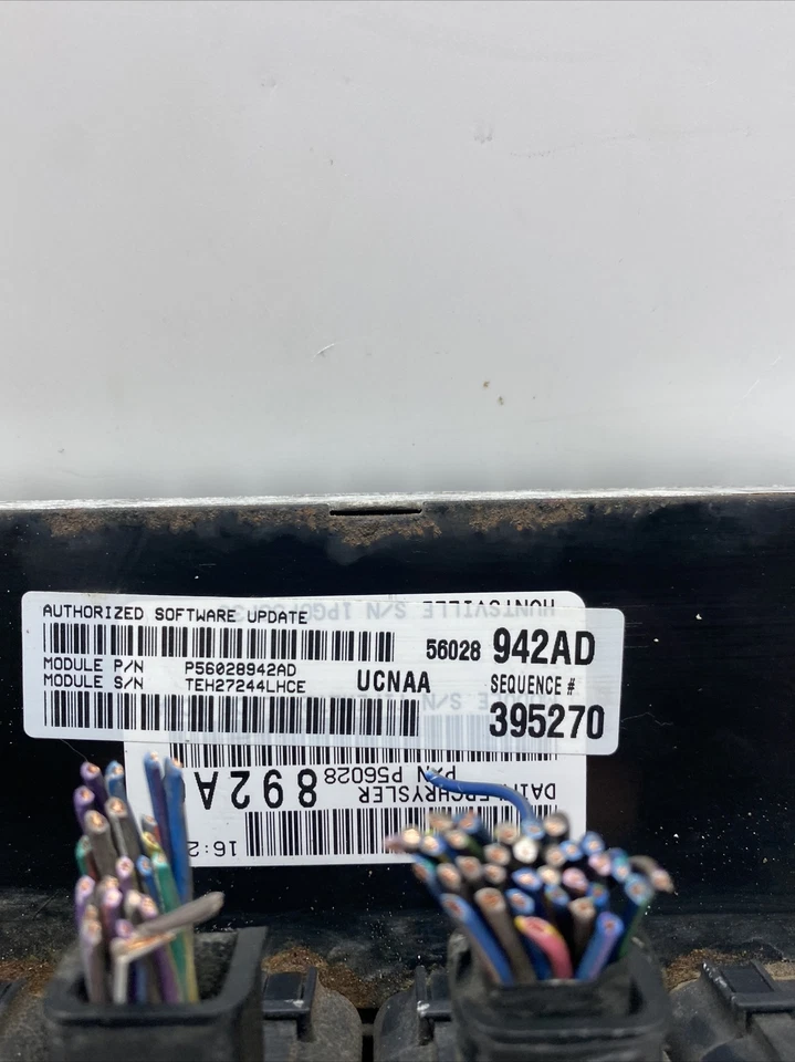 2005 DODGE RAM ГРУЗОВИК 4.7L ECM ECU PCM ДВИГАТЕЛЬ 56028942AD КОМПЬЮТЕР 247 16B1 B21 - Изображение 2 из 3