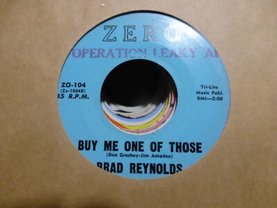 BRAD REYNOLDS BUY ME ONE OF THOSE & I LOCKED MY HEART. . COUNTRY ZERO   NM 45