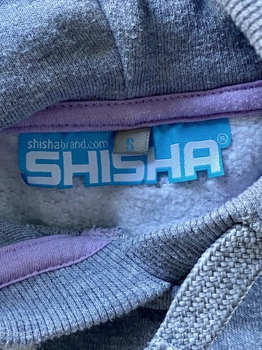 Shisha Pullover Hoodie Gr. S 36 grau rosa lang Long - wie neu - Bild 5 von 7