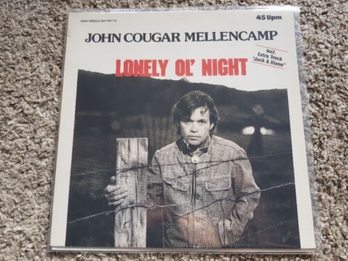 John Cougar Mellencamp - Lonely ol' night/ Jack & Diane 12'' Vinyl GERMANY - Picture 1 of 1