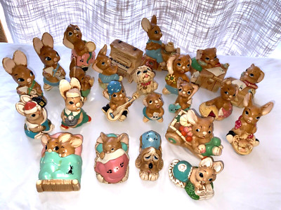 Pendelfin Rabbit Figurine 23 Piece Collection | eBay