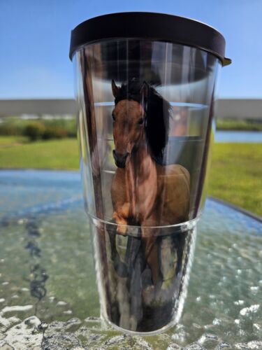 NEW 24oz Tervis HORSE Tumbler Pony Stallion Horseback Riding Equestrian Gift