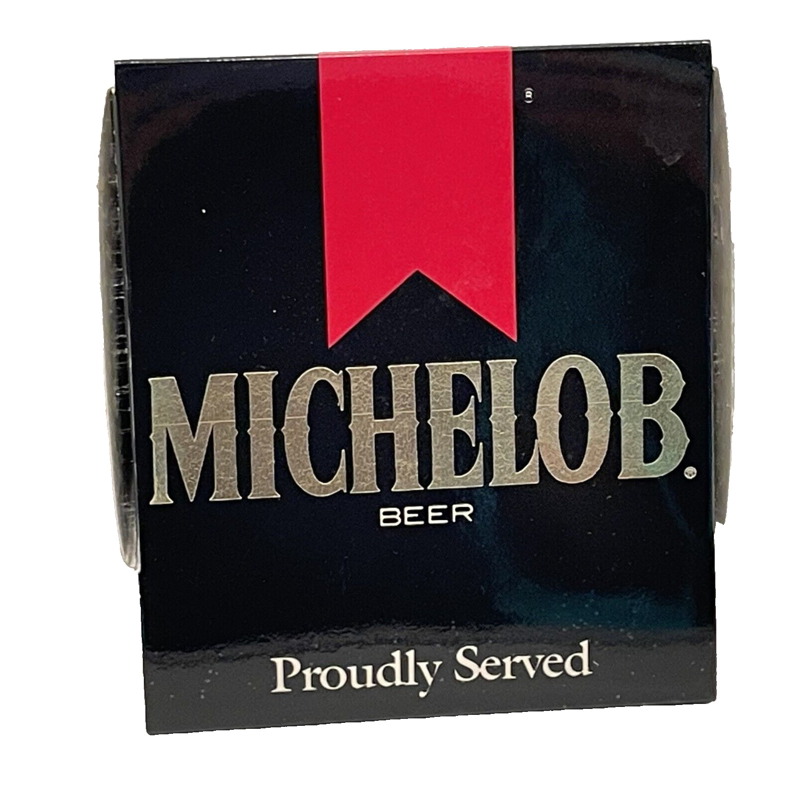 Michelob Beer Proudly Served Tabletop Bar Match Display/Match Box Advertising