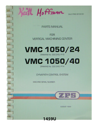 ZPS/TAJMAC Vertical Machining Center VMC1050/24 & VMC1050/40