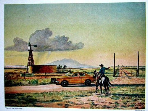 Peter Hurd 1973 Datsun 610 Hardtop Original Print Ad 8.5 x 11" - Picture 8 of 10