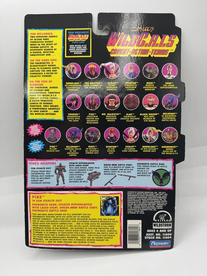 Juguetes Playmates vintage 1995 WILDC.A.T.S. Cómics de imagen de figura de acción de Pike Foto 2 de 2