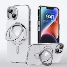 360 Rotating Ring Magnetic Stand MagSafe Case Cover For iPhone 12 13 14 15 16