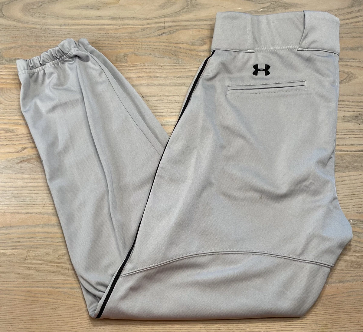 Under Armour Authentic Baseball Pants Full Length Adult Gray Mens Size  Large