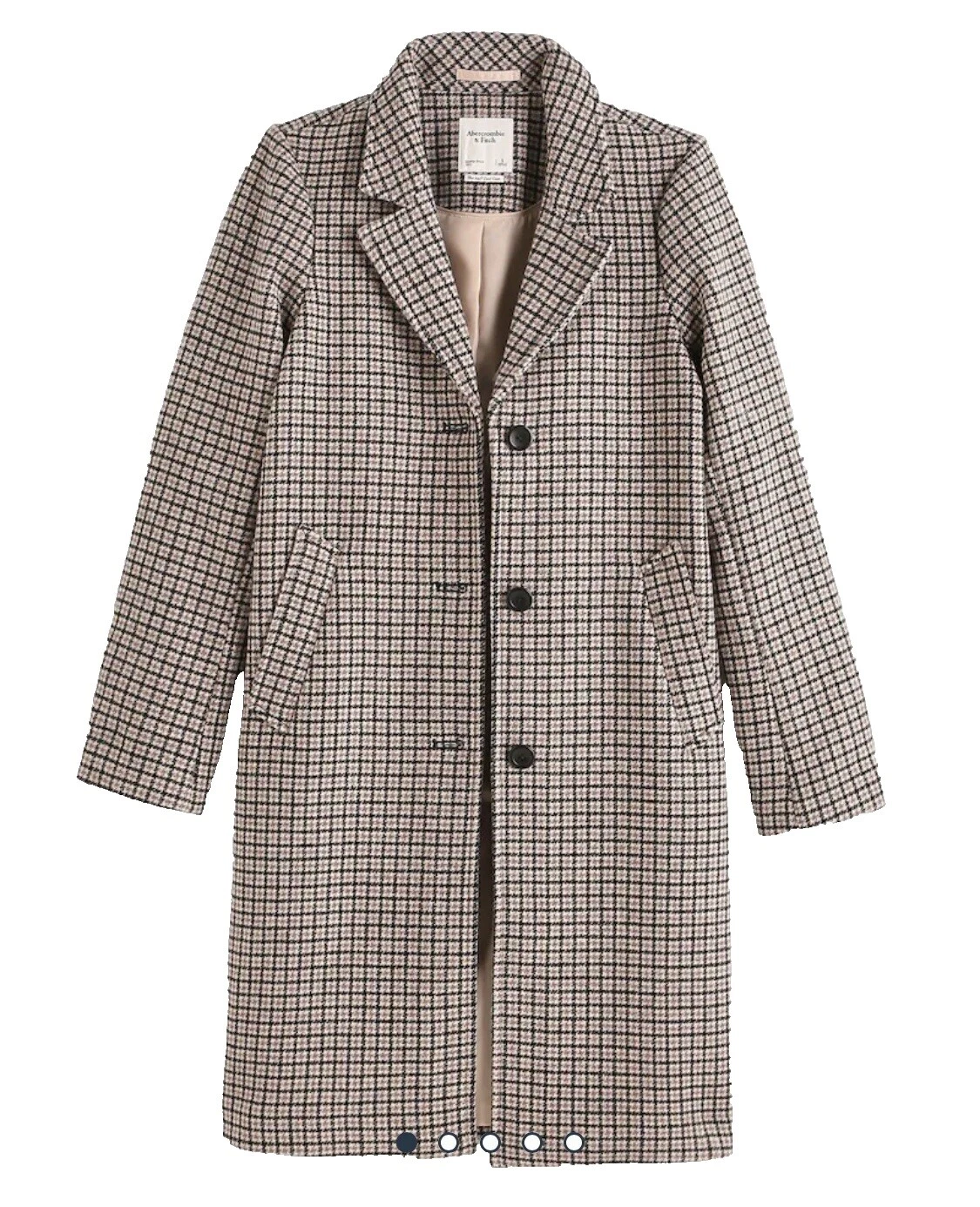 Plaid Trench para Mujer