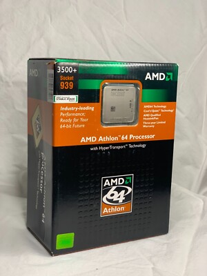 NEW FACTORY SEALED || AMD Athlon 64 3500+ 2.2GHz (ADA3500BPBOX) Processor 