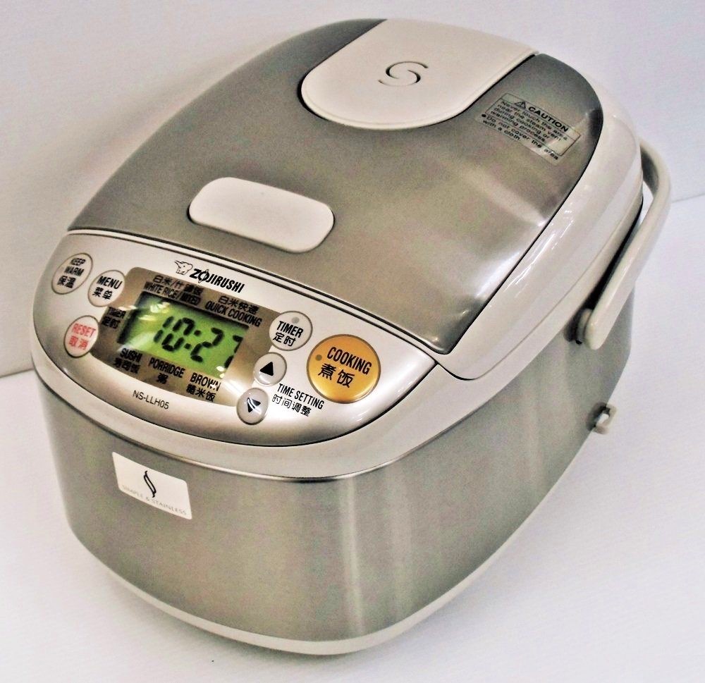 ZOJIRUSHI NS-LLH05 Overseas Rice Cooker 3 Cups Steamer Warmer 220