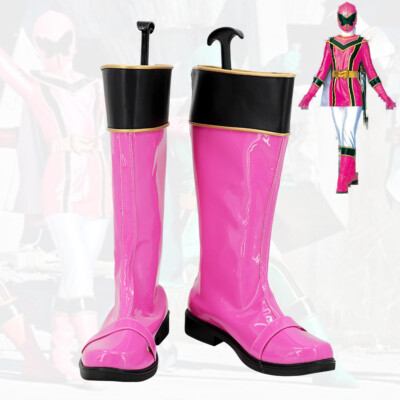 Magi Pink Shoes Maho Sentai Magiranger Cosplay Boots Houka Ozu