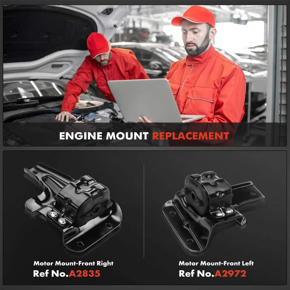 2x Montaje de motor delantero para Ford F-150 1997-2003 F-250 1997-1999 Expedition Foto 2 de 4