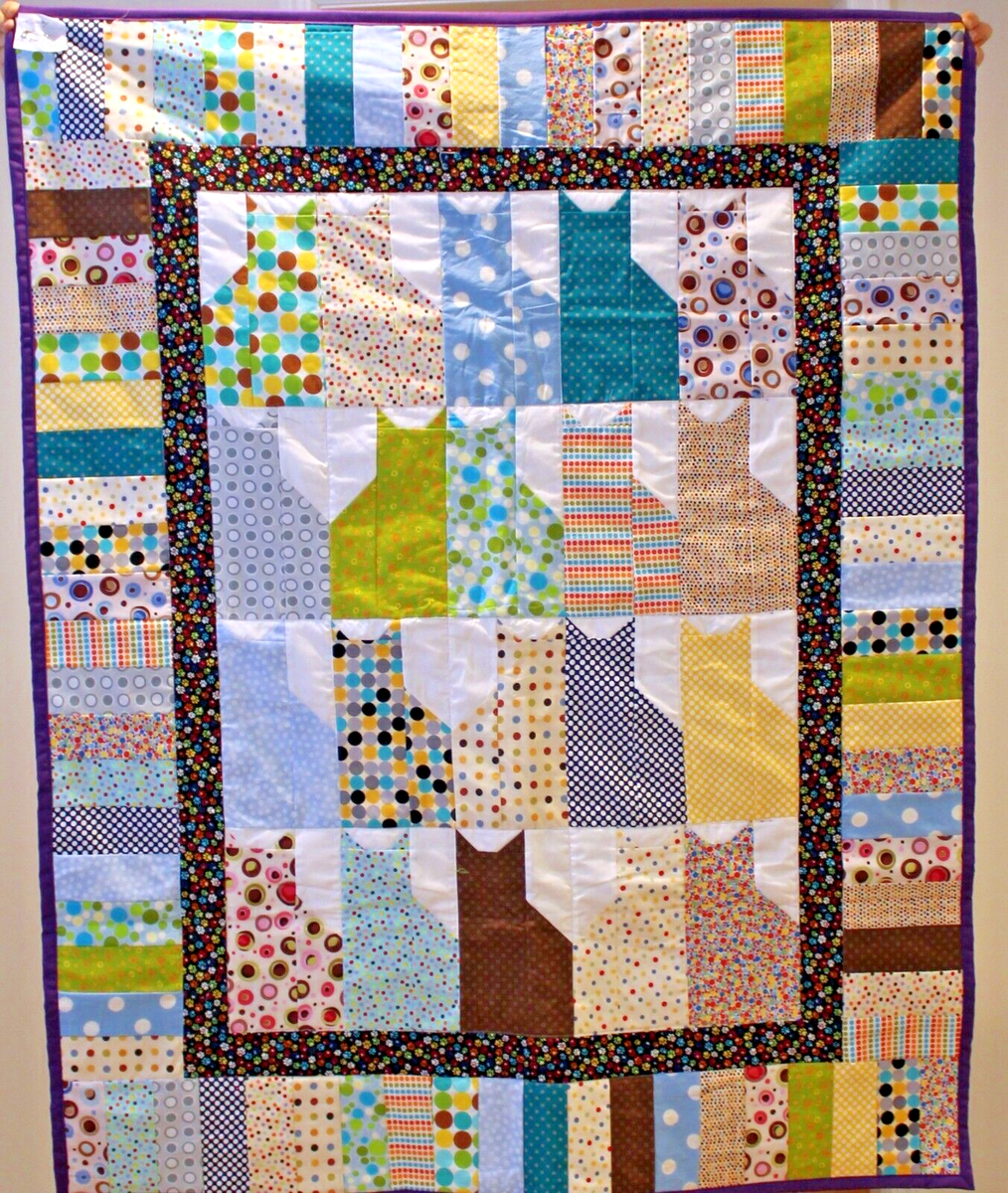 Handmade Polka Dot Kitty Cat Quilt Throw CAT RESCUE | eBay