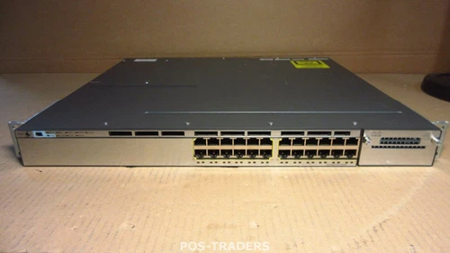 Cisco WS-C3750X-24T-L V01 Switch 24 Port Gigabit Switch INCL 1x C3KX-PWR-350WAC 