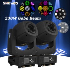 2Pcs 230W LED Moving Head Light DMX Beam Gobo Spot Lighting DJ Stage Show