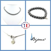 Steine Und Mineralien. Schmuckset Armband Halskette Perlen HäMatit 8 Mm. Kette