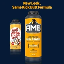 ANTI MONKEY BUTT 6OZ ANTI FRICTION POWDER FOR CHAFING ODOR FIGHTER 6956924