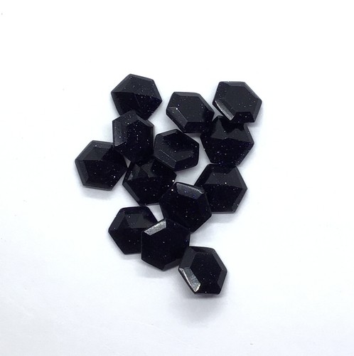 Natural Loose Gemstone AAA Blue Sunstone Hexagon Cut Faceted For Making Jewelry - Picture 13 of 24