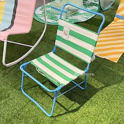 Ikea STRANDÖN Beach chair, white green/blue, Foldable BRAND Ikea STRANDÖN Beach chair, white green/blue, Foldable BRAND