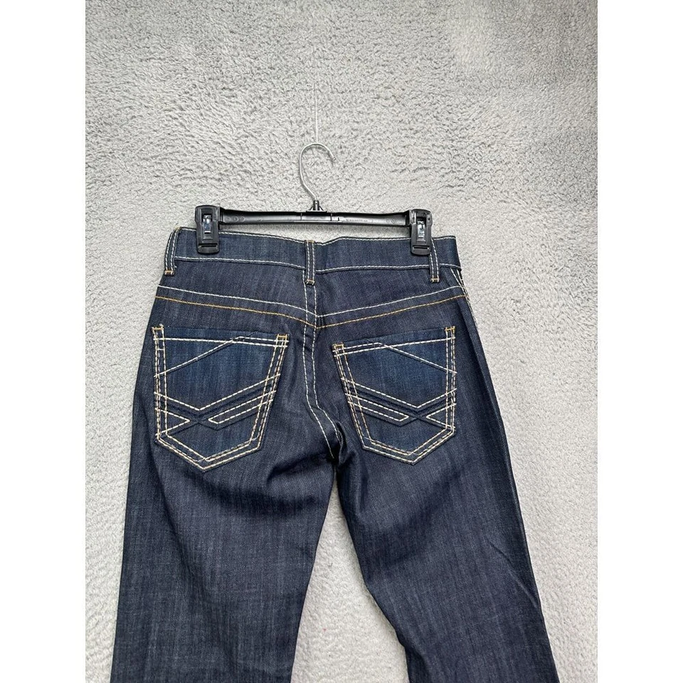 BKE Aiden Denim Jeans Mens 30x32 Blue Dark Wash Boot Leg Stretch Pocket NEW - Image 4 of 4